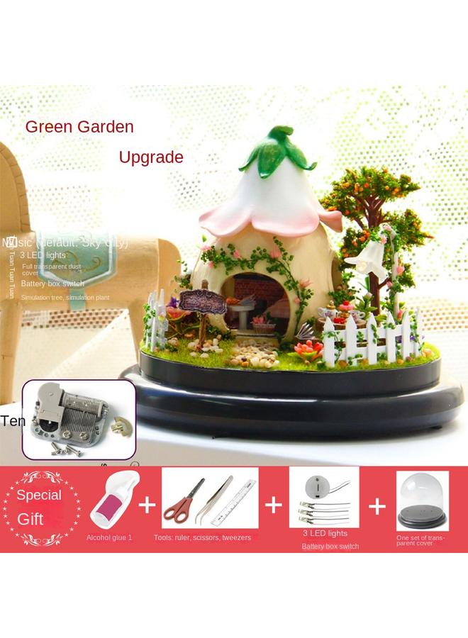 Bluejw Zhiqu House Diy Cabin Travel Together Hand-assembled Villa Model Toys Creative Men's Birthday Gifts For Women - Image 1