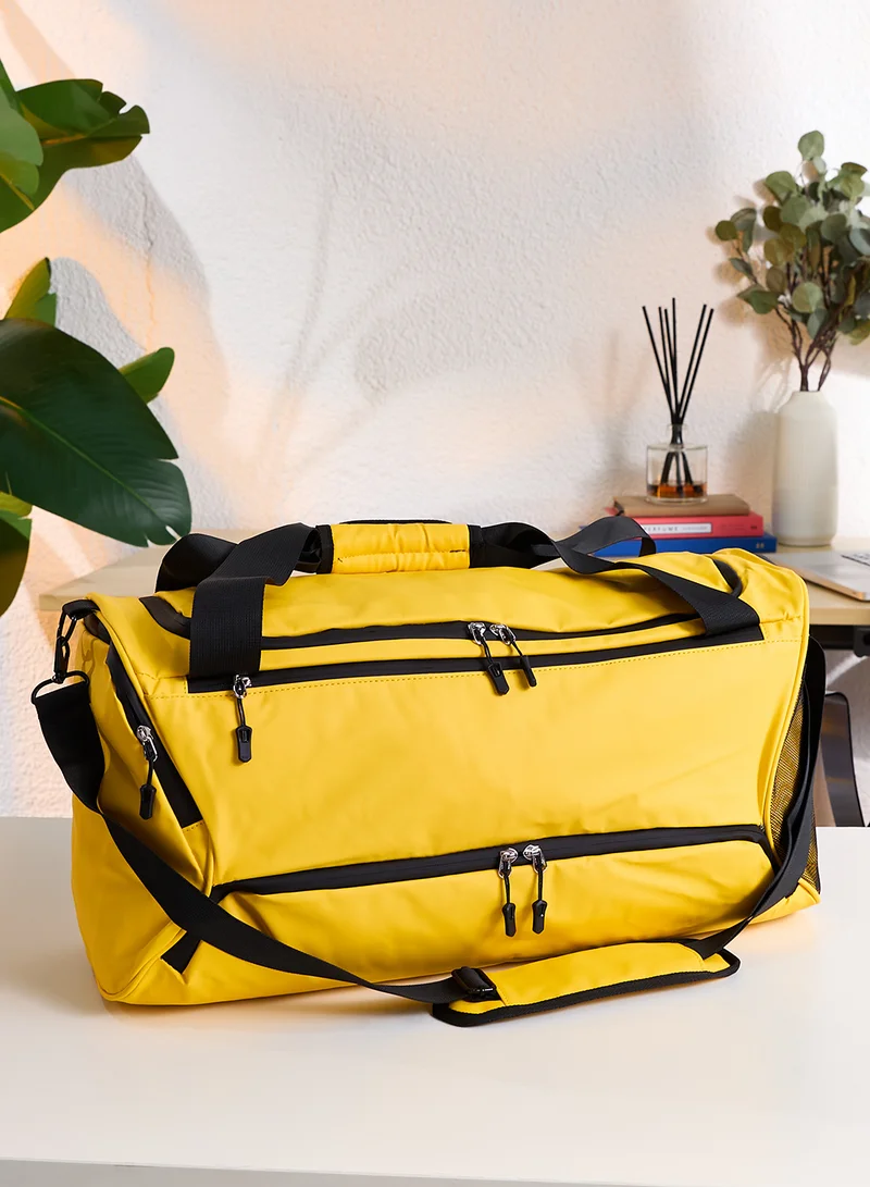 Travel And Gym Bag With Shoe Compartment