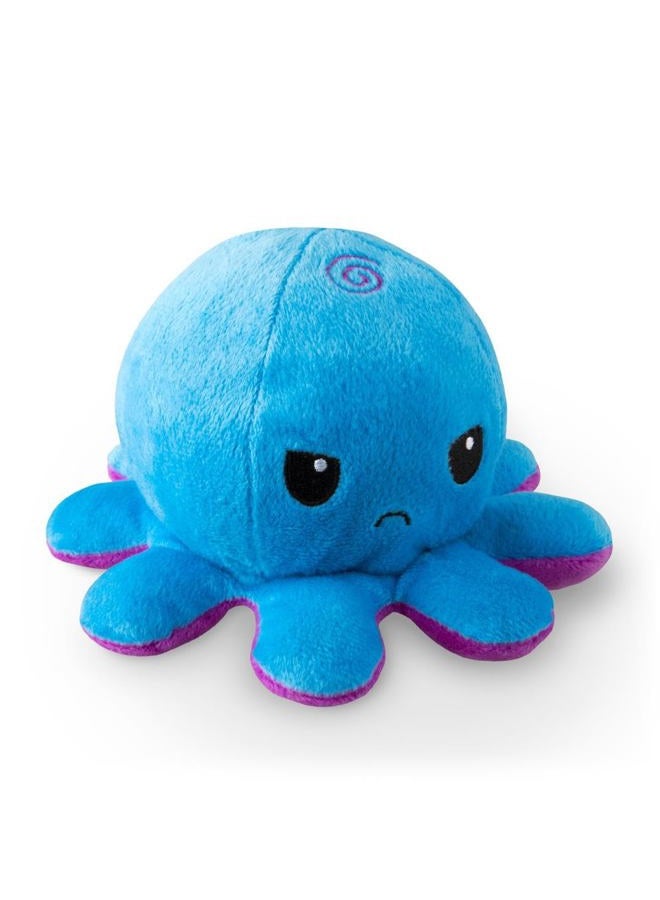 TeeTurtle دميّة الأخطبوط القابلة للعكس الأصلية - خضراء + بنفسجية - حيوانات محشوة لطيفة لتحفيز الحواس تظهر مزاجك - Image 1