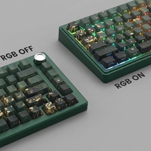 JOMKIZ Summer Breeze PBT Keycaps, 133 Keys Cherry Profile, Side Legend Shine Through, Dye-Sublimation Keycap Set for Mechanical Keyboards, Vibrant Green Theme - Image 5