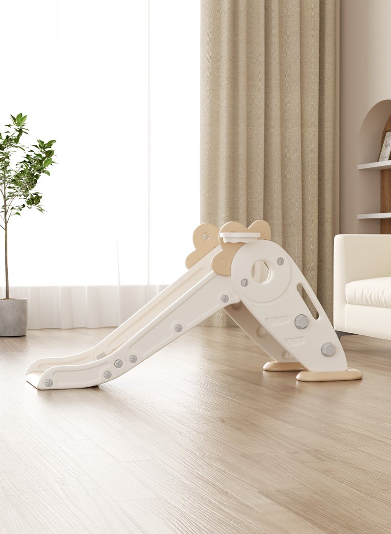 فول جوي زحليقة علي شكل  جزرة  قابلة للطي  مع كرة سلة ,بيج - Image 3