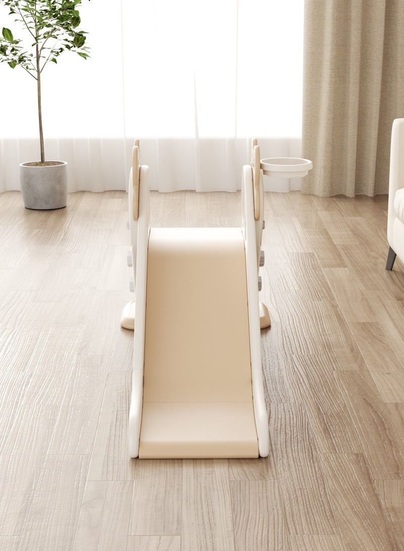 فول جوي زحليقة علي شكل  جزرة  قابلة للطي  مع كرة سلة ,بيج - Image 5