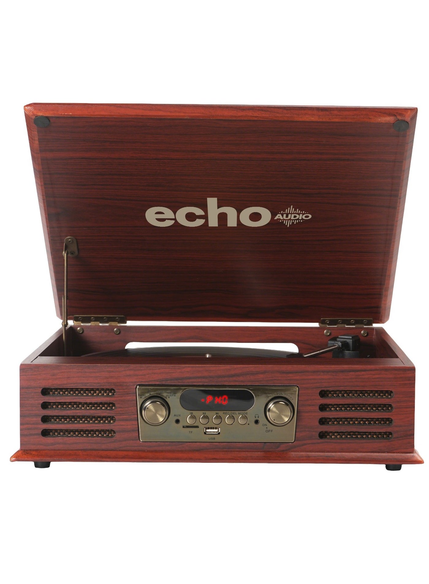 echo AUDIO Legend Vintage Bluetooth Record Player with Built-in Speakers
