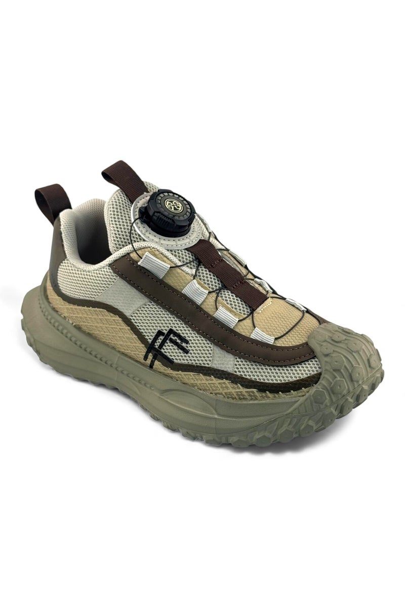 Feet First Bolt Flow Kids Lightweight Sports Sneakers 86-890-15 Beige/Khaki - Image 4