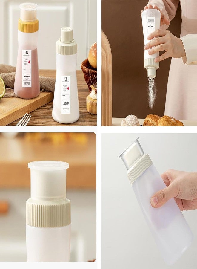 hobbyme Plastic Powder Shaker with Lid, Uniform Discharge Hole Shaker, for Sifter Sugar powder sieve Seasoning tank - Image 2