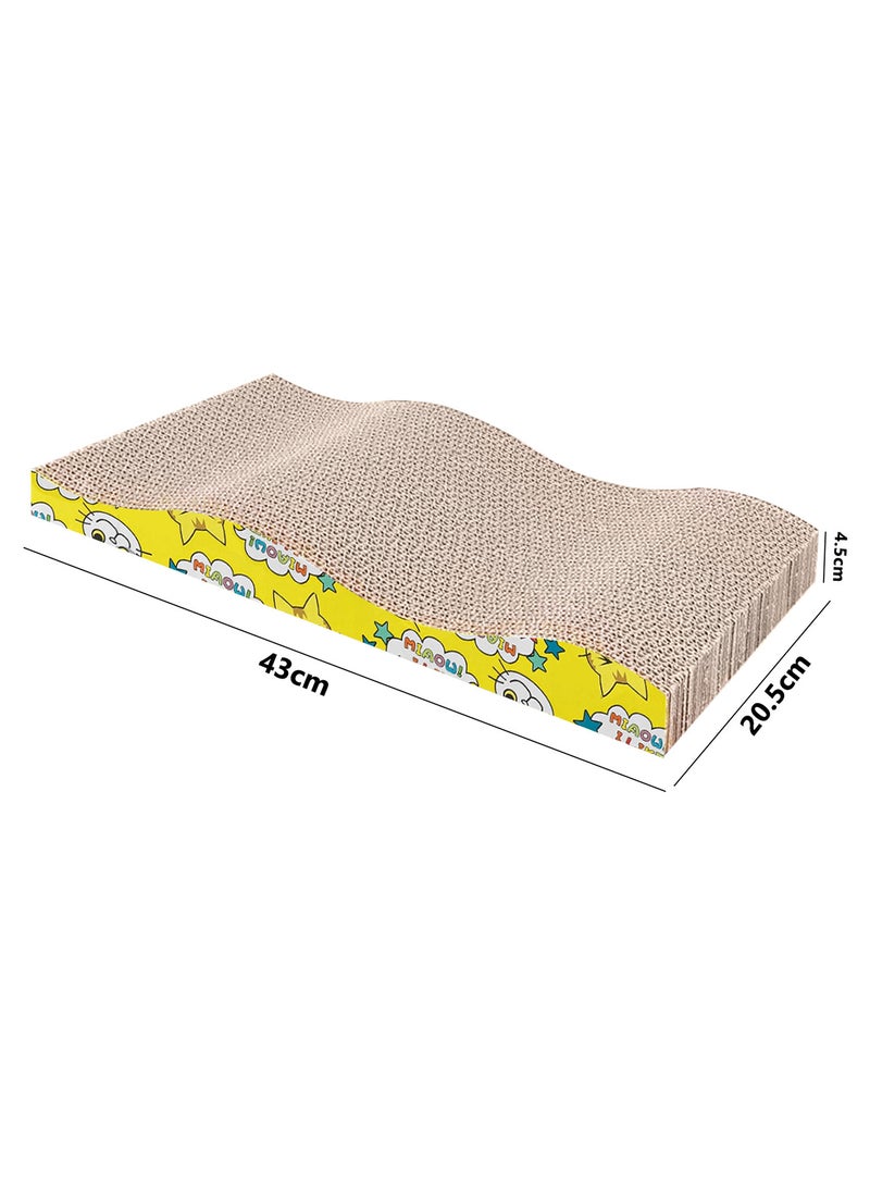 CATANES Cat Scratcher Cardboard Cat Scratch Pad with Premium Scratch Textures Design Durable Cat Scratching Pad Reversible - Image 3