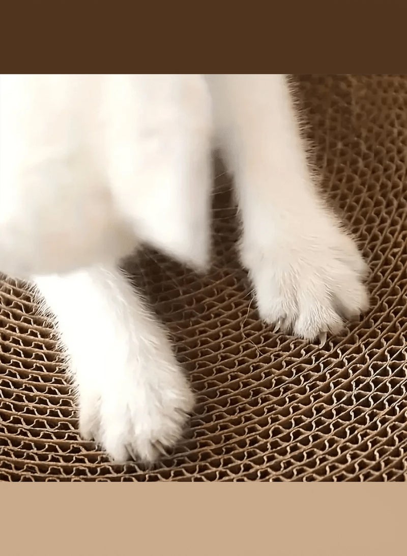 CATANES Cat Scratcher Cardboard Cat Scratch Pad with Premium Scratch Textures Design Durable Cat Scratching Pad Reversible - Image 4