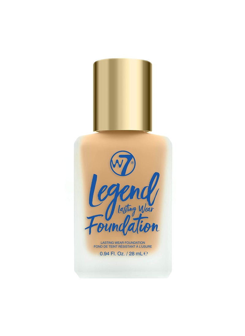W7 W7 Legend Foundation  Creamy Liquid Foundation for Poreless SemiMatte Medium Coverage  28ml Butterscotch 