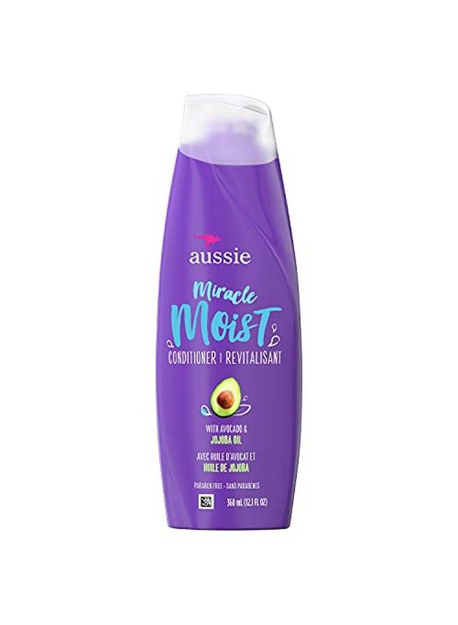 Aussie Parabenfree Miracle Moist Conditioner For Dry Hair Avocado & Jojoba 12.1 Fl Oz (Pack Of 6) - Image 1