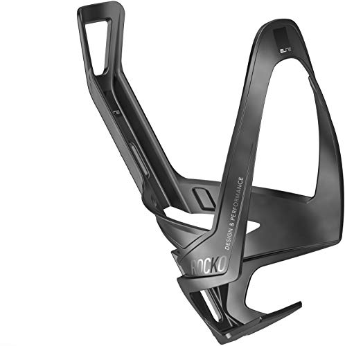 Elite Rocko Carbon Bottle Cage | Matte Black Graphic | Lightweight Cycling Water Bottle Holder - Image 4