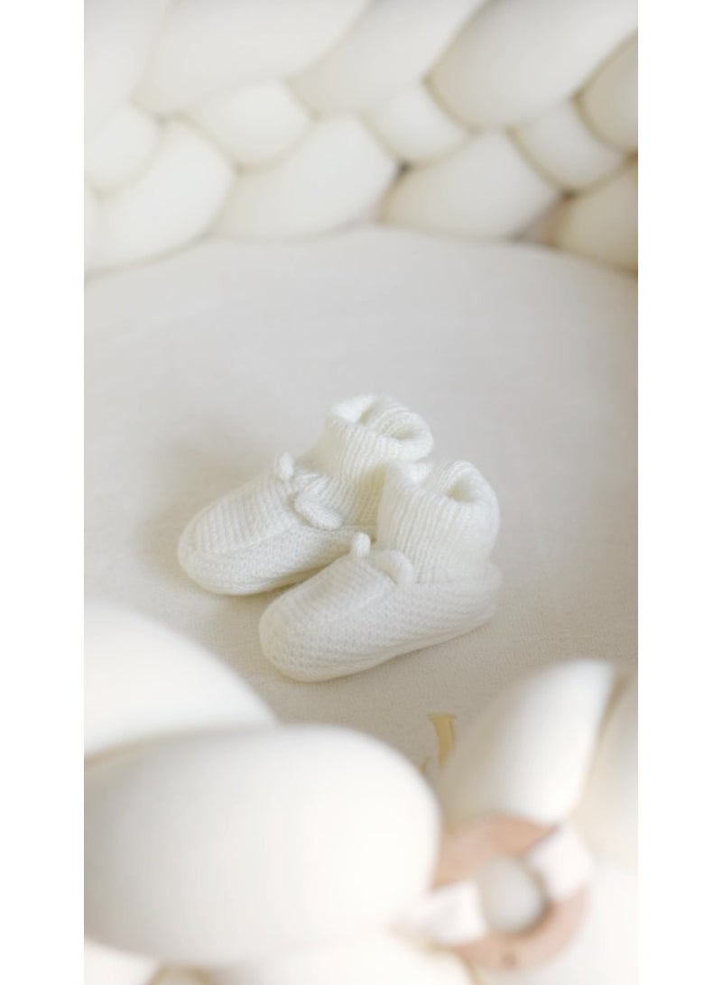 يونيكبيبي حاجز سرير أطفال مضفر، 2 متر وسادة مضفرة محبوكة يدويًا، وسادة واقية ناعمة لسرير الطفل، حاجز أمان للسرير المضفر، وسادة حماية للرضع والأطفال، واقٍ من الاصطدام لسرير الطفل، وسادة ناعمة ومتينة لغرفة نوم الأطفال، بيج - Image 5