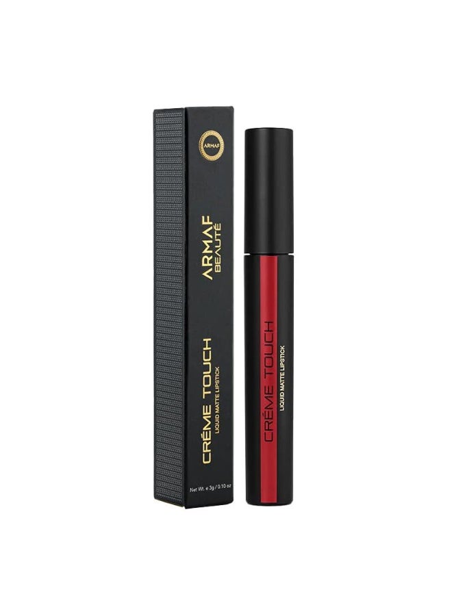 Armaf Beaute Armaf Beauté Crème Touch Liquid Lipstick For Women, Hydrating, Soft Matte Finish | Roof Terracotta, Lyon 3g - Image 1