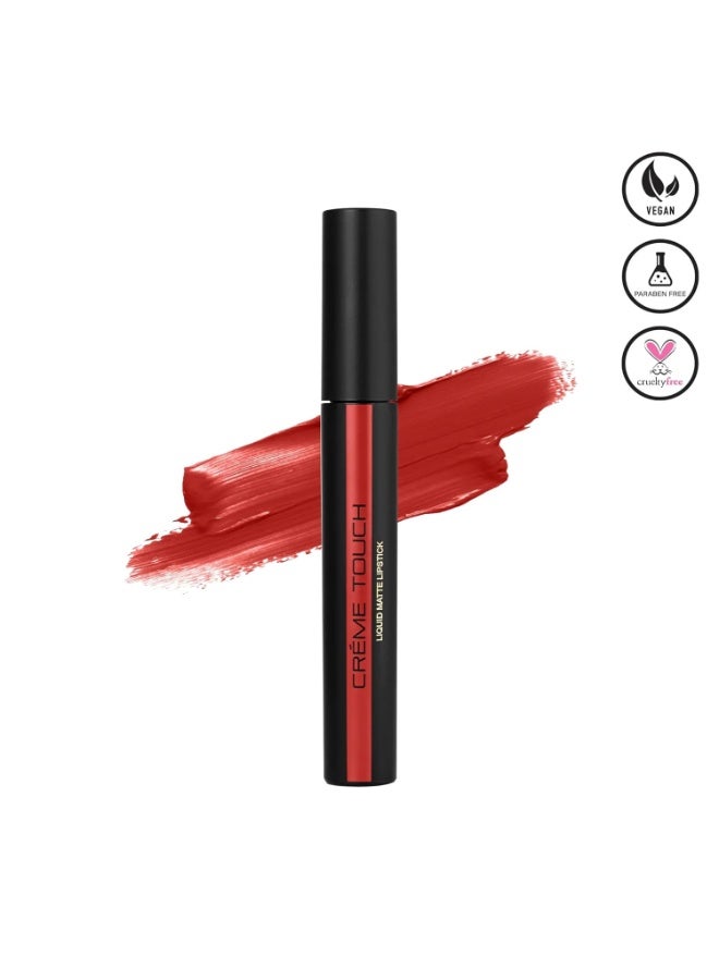 Armaf Beaute Armaf Beauté Crème Touch Liquid Lipstick For Women, Hydrating, Soft Matte Finish | Roof Terracotta, Lyon 3g - Image 4