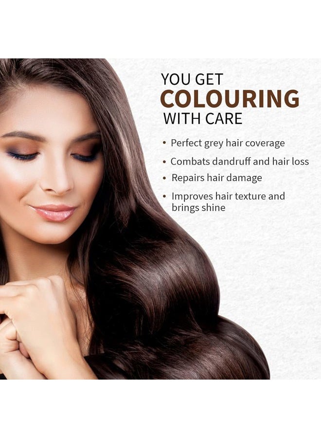 Indus Valley لون شعر الحناء الطبيعي العضوي من إندوس فالي بالشوكولاتة 100 جرام | تغطية 100% للشعر الرمادي وصبغة شعر طويلة الأمد | صبغة شعر طبيعية، نباتية وخالية من القسوة - Image 4