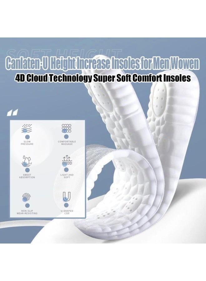 Bukela 4D Cloud Technology Insoles Super Soft Shock‑Absorbing Shoe Insoles Breathable Sweat‑Absorbing Comfort Insoles for Long‑Time Standing - Image 2