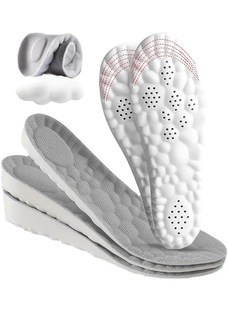 Bukela 4D Cloud Technology Insoles Super Soft Shock‑Absorbing Shoe Insoles Breathable Sweat‑Absorbing Comfort Insoles for Long‑Time Standing - Image 1