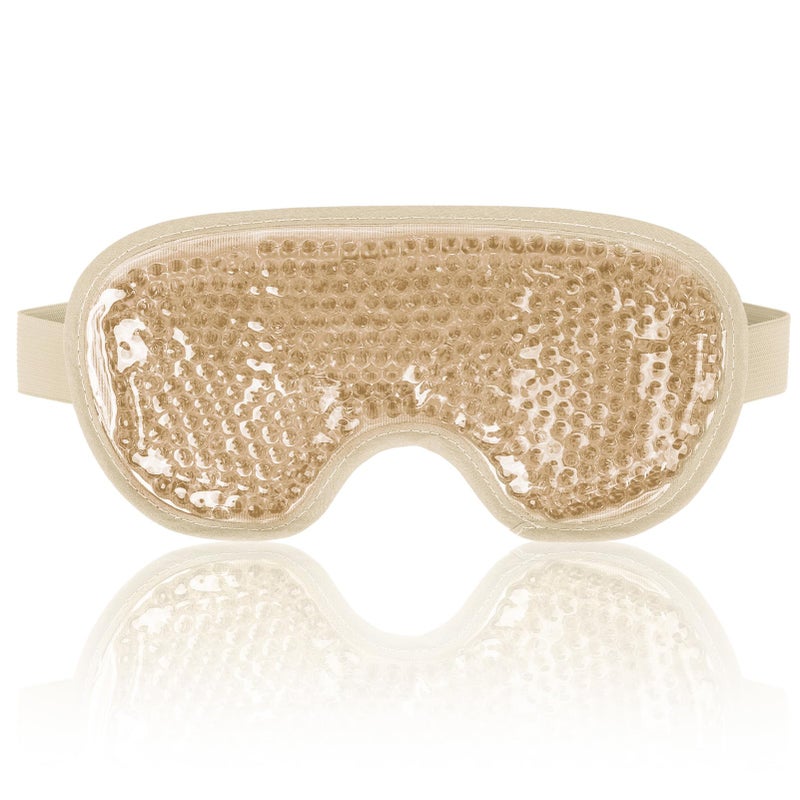 NEWGO Cooling Eye Mask for Puffy Eyes Cold Eye Mask Eye Ice Pack for After Eyes Surgery Tension Stress Relief Itchy Eyes Headaches Dark Circles  Champane