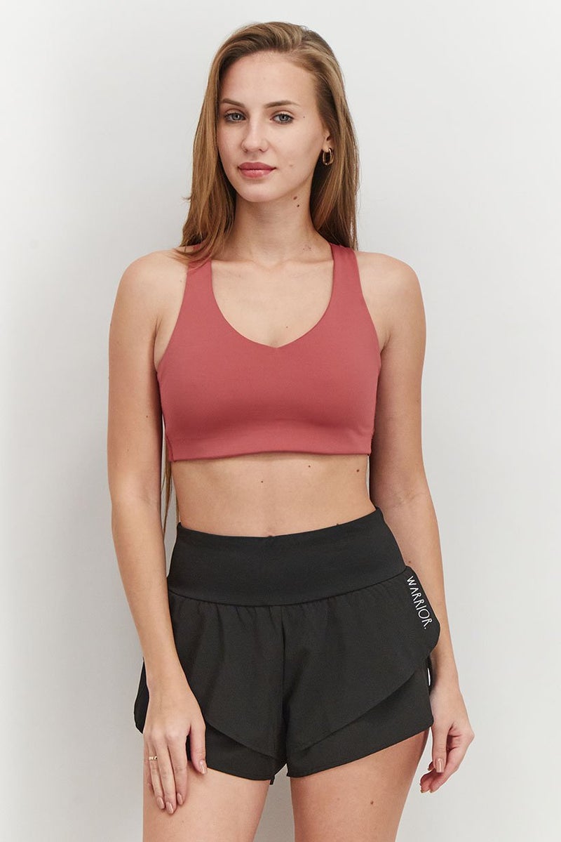 PUMA Women Sportwear Fit Sport Bra, Mauve  - Image 1