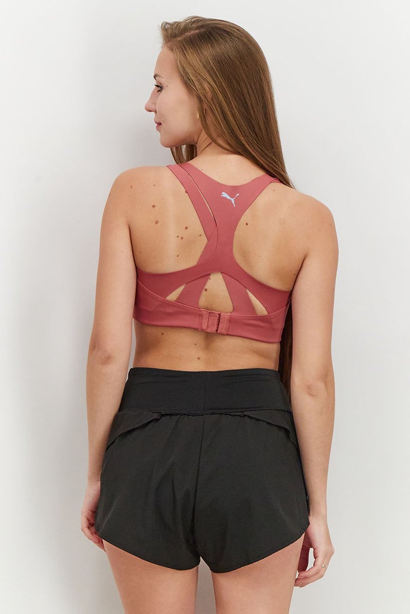 PUMA Women Sportwear Fit Sport Bra, Mauve  - Image 4