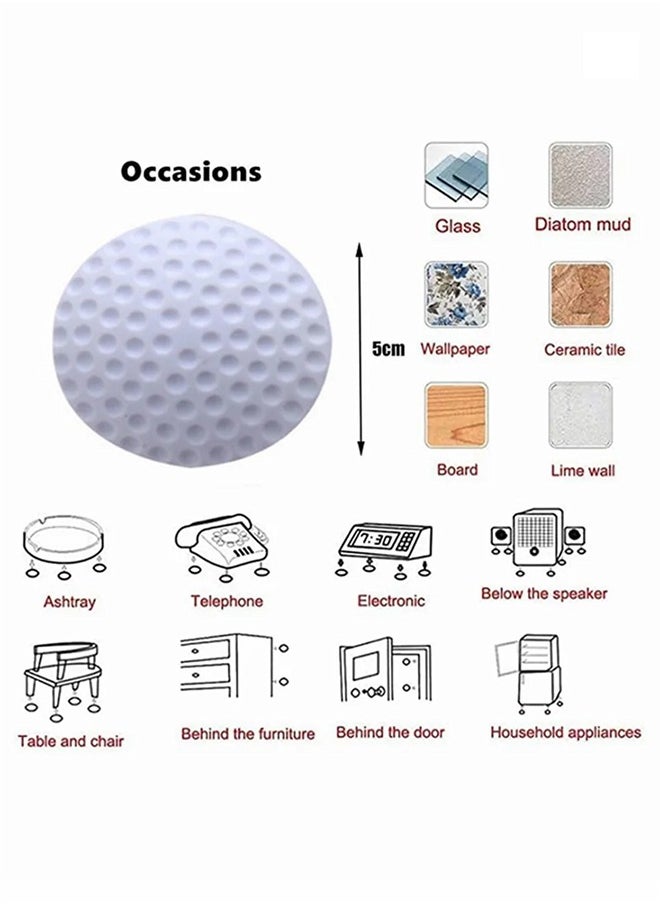 Generic Door Handle Bumper, Self-Adhesive Wall Protector, Door Knob Wall Shield Rubber Buffer Crash Pads Door Stoppers, for Furniture Crafts Glass Table,6 Piece  - Image 3