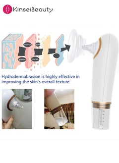 KinseiBeauty 4-in-1 Upgraded Facial Pore Blackhead Remover Vacuum Cleaning Instrument Blue LED Germicidal Golden  - Image 4