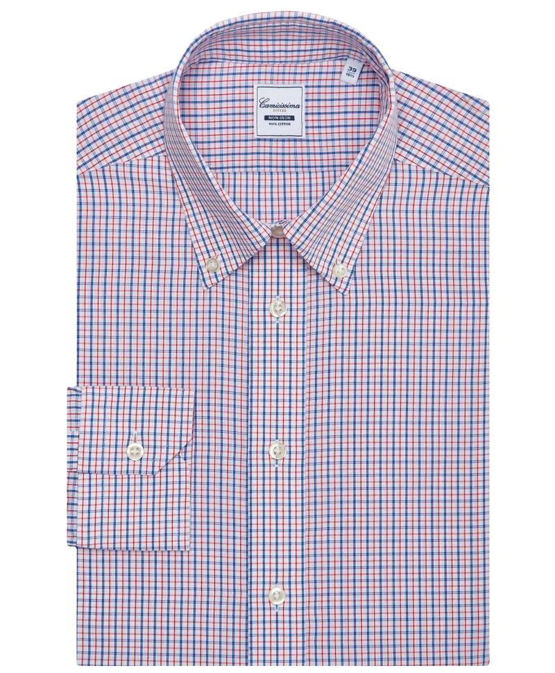 Camicissima Checked Poplin Non Iron Shirt