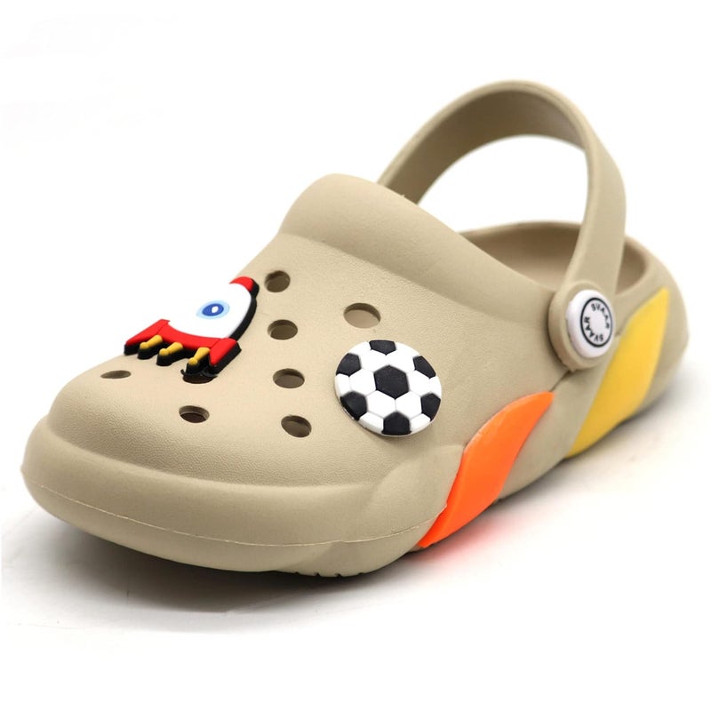 SVAAR أحذية سلاينغ باك سفاار للأولاد والبنات || صنادل كلوغ داخلية وخارجية للأطفال مع 4 سحر كرتوني - Image 3