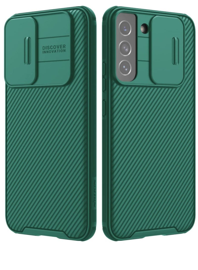 ELTRAZONE غطاء نيلكين لجهاز Galaxy S22 Plus مع غطاء كاميرا، غطاء CamShield Pro مع حماية كاميرا منزلقة، غطاء رفيع مضاد للصدمات - Image 1