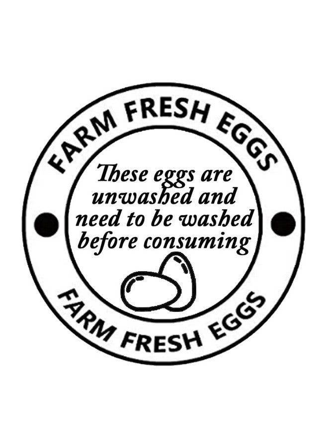 Besttile 2 Inch Farm Fresh Eggs Carton Labels Farm Fresh Egg Unwashed Stickers Egg Handling Labels Self Adhesive Egg Packaging Stickers For Chicken,Quail,Egg Packaging Stickers,500 Pcs Per Pack - Image 4