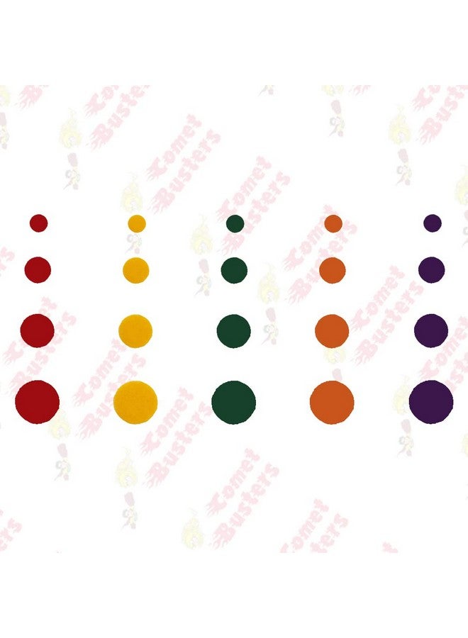 Comet Busters Multisized Multicolor Round Bindi (4mm, 5mm, 6mm, 7mm) (BIN1545) - Image 4