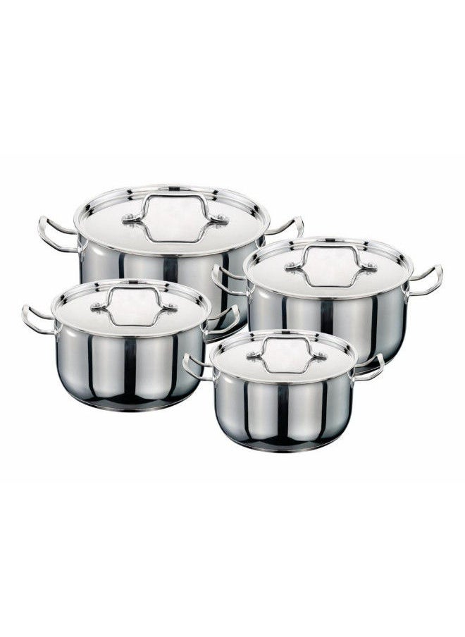 JB COOKWARE - 8 Pcs Cookware Set Stainless Steel Indian Made 
18,22,26,30 CM - Image 1