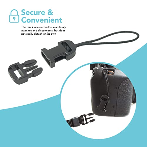 Foto&Tech 2 Pieces Quick Release QD Loop Connector for Camera Neck Strap Compatible with Fujifilm Samsung Sony Olympus Panasonic Canon Nikon Pentax Compact Camera, Point-and-Shoot Camera (Style A) - Image 3