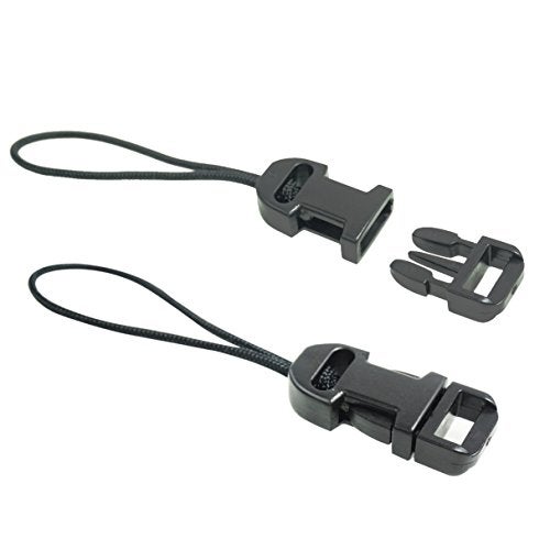 Foto&Tech 2 Pieces Quick Release QD Loop Connector for Camera Neck Strap Compatible with Fujifilm Samsung Sony Olympus Panasonic Canon Nikon Pentax Compact Camera, Point-and-Shoot Camera (Style A) - Image 1