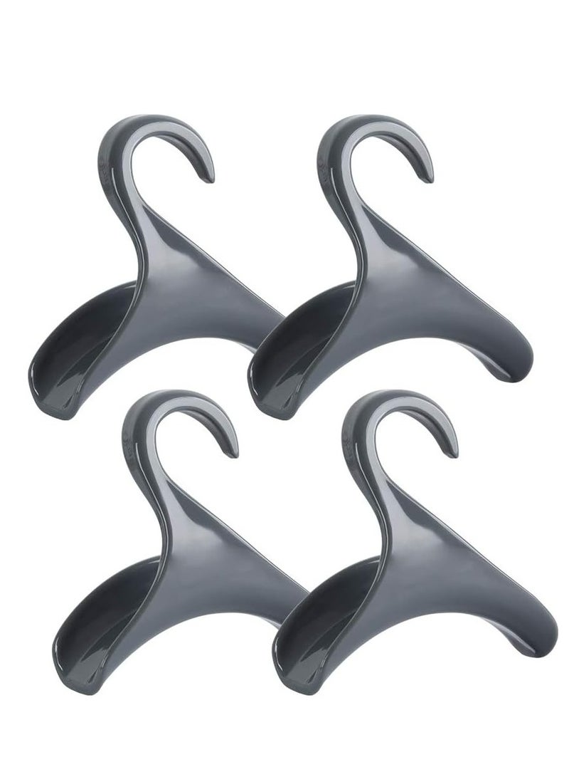 Oasisgalore 4 Pack Purse Hanger Hook - Over the Closet Rod Bag Rack Holder for Organizing Handbags, Backpacks, Satchels  - Image 1