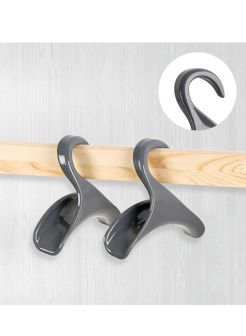 Oasisgalore 4 Pack Purse Hanger Hook - Over the Closet Rod Bag Rack Holder for Organizing Handbags, Backpacks, Satchels  - Image 4
