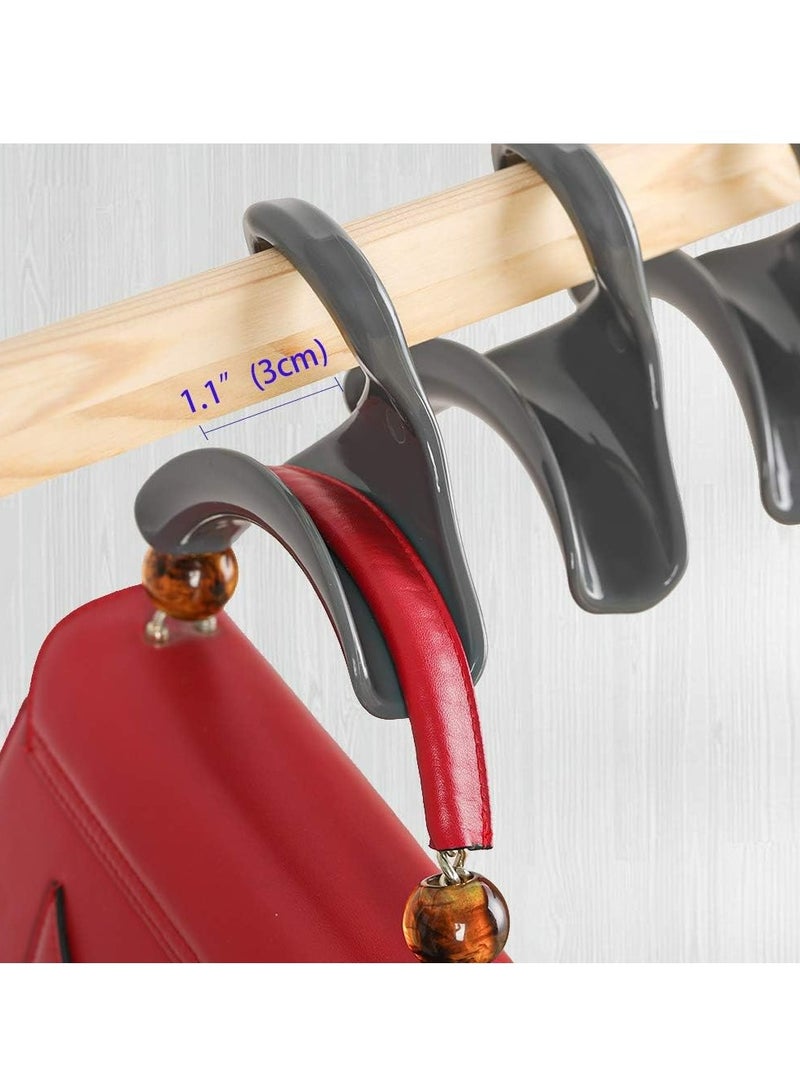 Oasisgalore 4 Pack Purse Hanger Hook - Over the Closet Rod Bag Rack Holder for Organizing Handbags, Backpacks, Satchels  - Image 5