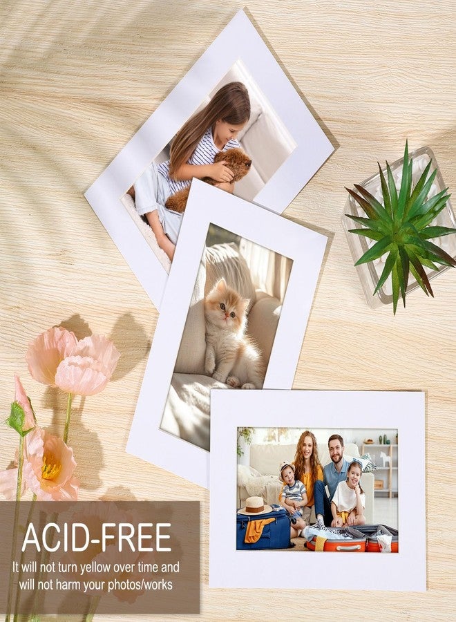 Prudiut 15 Pack 4x6 White Picture Mats, Frame Mattes for 3x5 Pictures Display Photo Frame Mat Core Bevel Cut Mat Board Show Kit for Photos, Prints, Artworks - Image 4