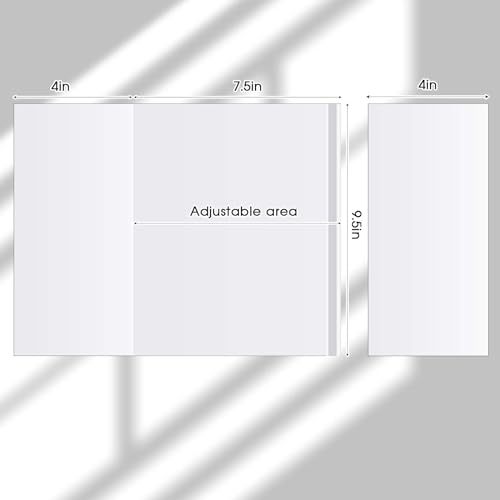 ReliThick 100 Pack Adjustable Clear Book Covers Fits Books with 9.25 x 15 Inches, Plastic Waterproof Sleeve for Textbooks Paperbacks, with Self Adhesive Closure, Against Dust, Wear Book Protector - Image 3