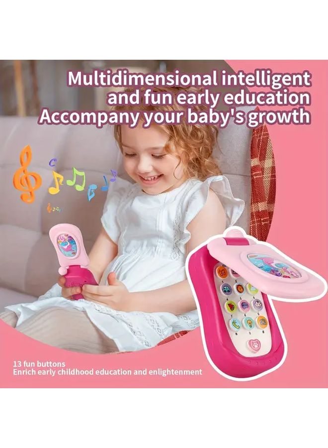 هاتف موسيقي تفاعلي أرجواني للفضاء مع 3 موضوعات للأطفال الصغار - Image 5