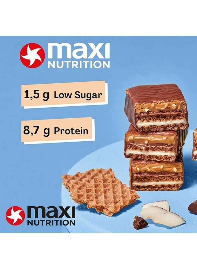 Maxi Nutrition Milk & Coconut Protein Waffle Bar | With 8.7g Protein | Low Sugar Per Serving | No Artificial Colour & Flavor Added (Pack of 12 x 40g Each) - Image 2