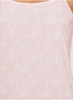 Styli Printed Strappy Ruffled Hem Slip Dress  - Image 3