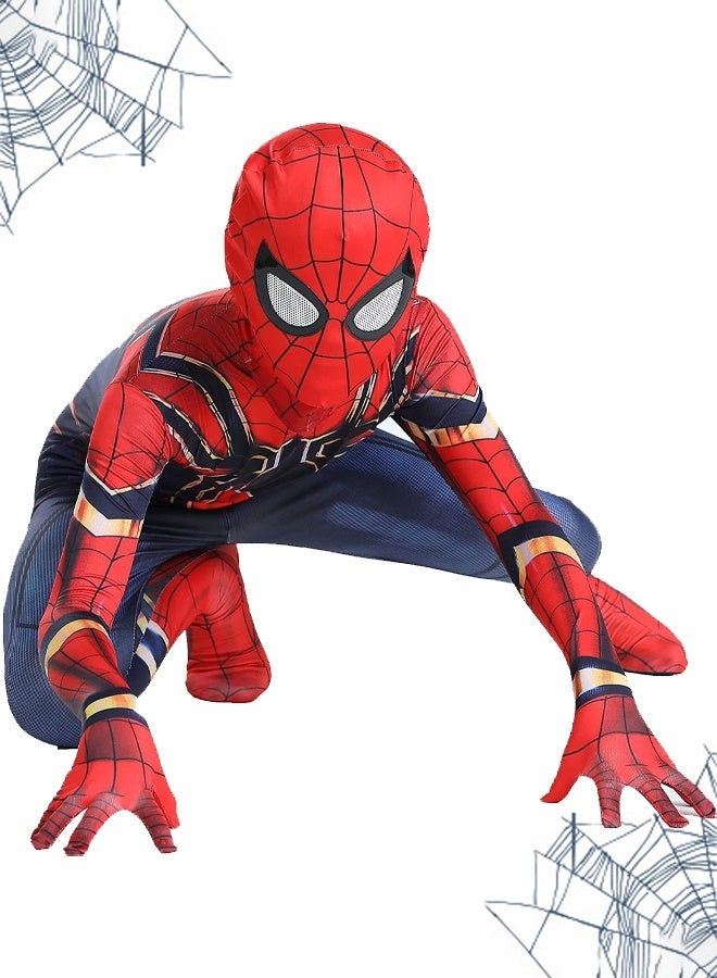 Cosplay Costume Set 3D Style Superhero Cosplay Full Body Bodysuit Spandex Jumpsuit for Kids Cosplay Dress Up（B） - Image 1