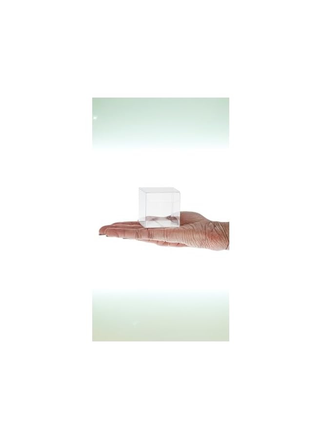 The Bros 50 Pcs 2x2x2 in Clear Plastic Favor Boxes, for Birthdays, Weddings, Mother's Day, Gifts, Small Treats, and Pastries Cube, Ideal for Wedding Favors, Bridal, and Baby Showers - Image 5