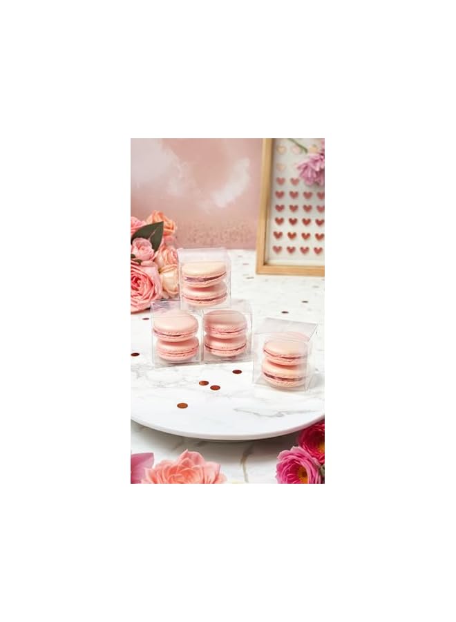 The Bros 50 Pcs 2x2x2 in Clear Plastic Favor Boxes, for Birthdays, Weddings, Mother's Day, Gifts, Small Treats, and Pastries Cube, Ideal for Wedding Favors, Bridal, and Baby Showers - Image 3