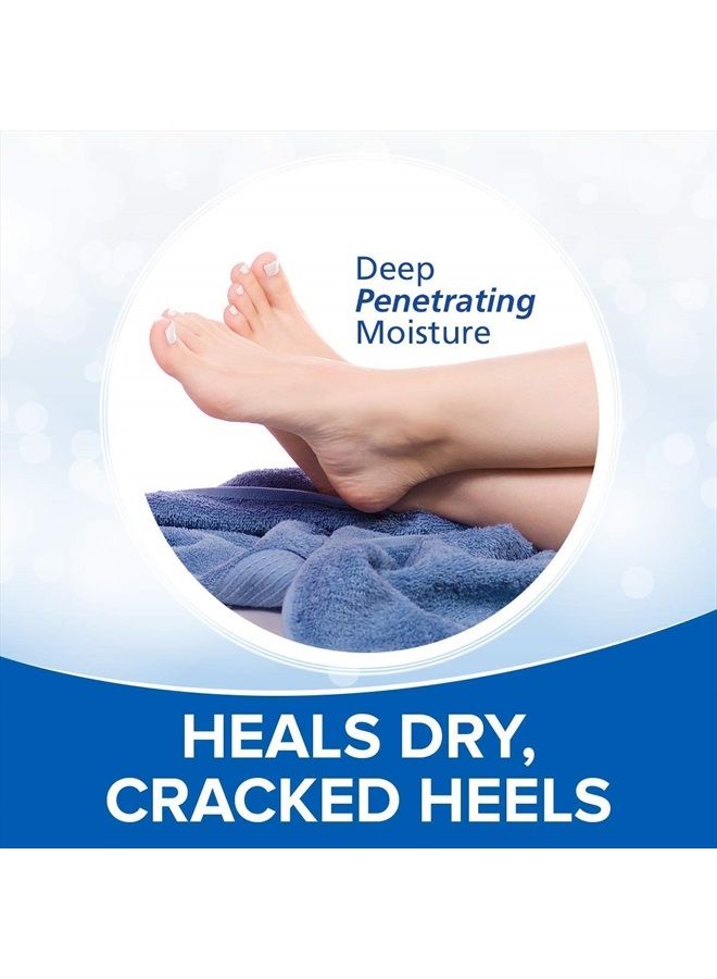 dermal therapy كريم العناية بالكعب، كريم للقدمين للكعوب الجافة المتشققة، مرطب مكثف للقدمين مع اليوريا و AHA، لوشن للقدمين ومقشر للقدمين بتركيبة غير دهنية، 3 أونصات. - Image 3