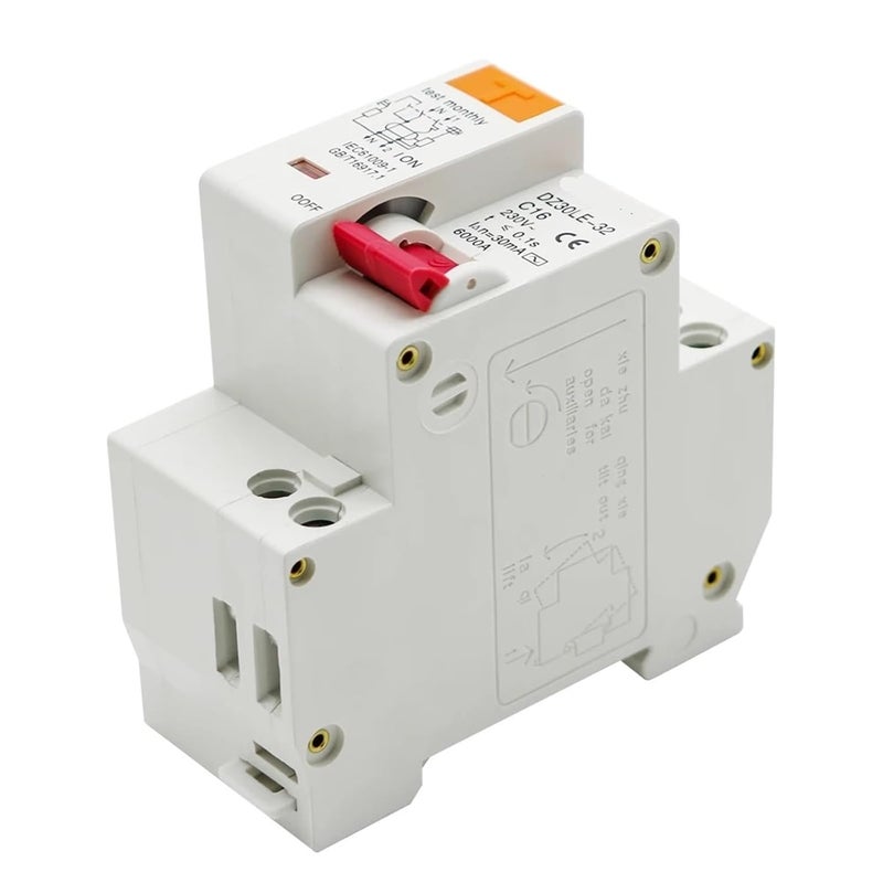 10A RCBO Circuit Breaker 1P N 230V Overload Short Current Leakage Protection 6 63A - Image 5