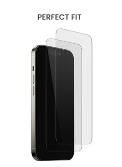 TinyMoose 2 Piece Ultra High Clarity Tempered Glass Screen Protector for iPhone 15 Pro  - Image 5