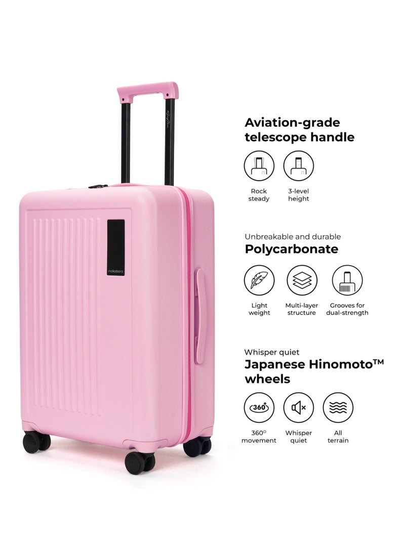 موكوبارا للتجارة ذ.م.م حقيبة سفر ترانزيت ويف من البولي كربونات وردي - Image 3