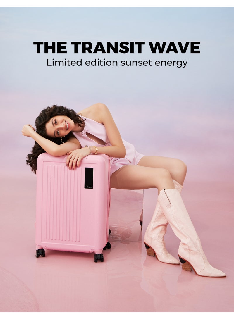 موكوبارا للتجارة ذ.م.م حقيبة سفر ترانزيت ويف من البولي كربونات وردي - Image 2