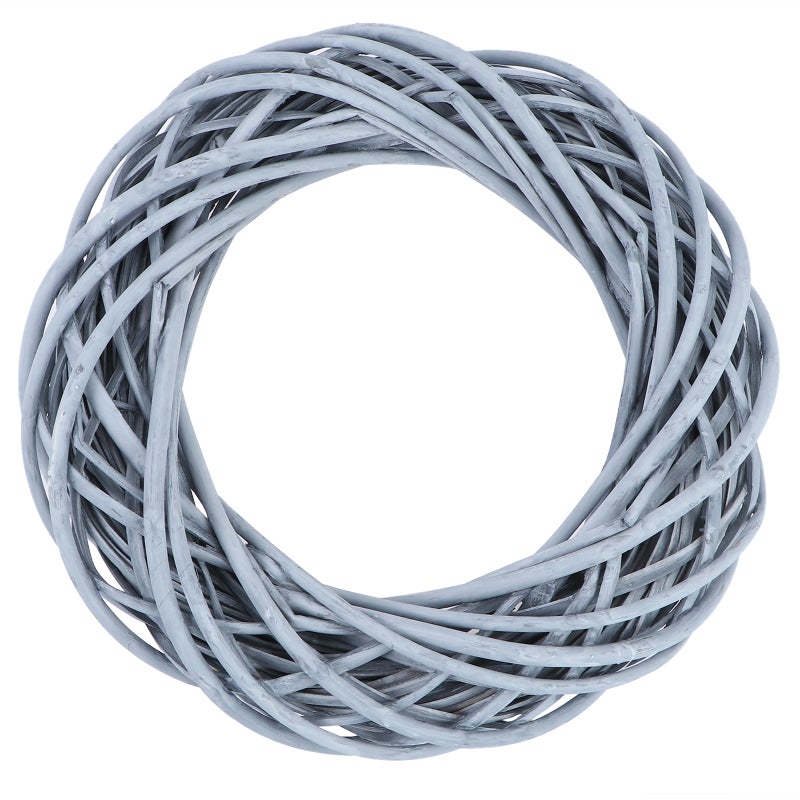 3 pcs DIY Willow Rattan Garland Natural Wreath Rattan Home Garland Decor (Gray) - Image 1
